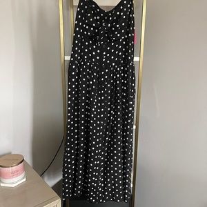Black and white polka dots dress